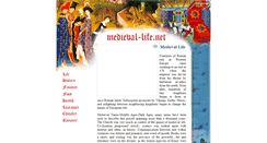 Desktop Screenshot of medieval-life.net