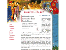 Tablet Screenshot of medieval-life.net